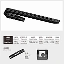 Tiny wire carrier chain ensures secure and flexible cable management in small-scale applications.